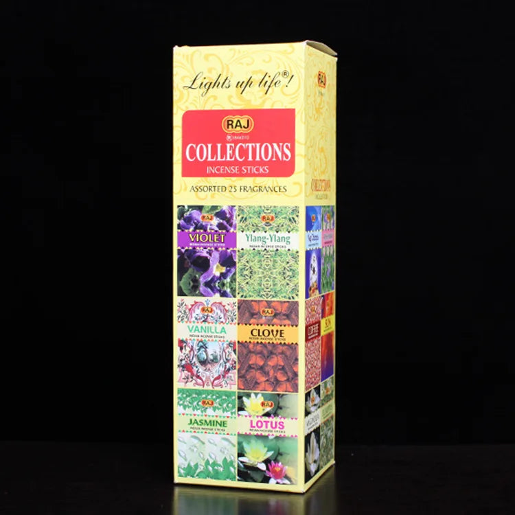 10/25small boxes/lot Natrual Handmade Indian Incense Sticks Mixed Scents for Home White Sage Lavender Joss Stick Incenses