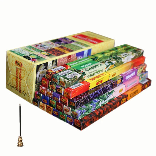 10/25small boxes/lot Natrual Handmade Indian Incense Sticks Mixed Scents for Home White Sage Lavender Joss Stick Incenses